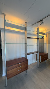 Etagère modulaire design pouvant faire office de séparateur de pièce, années 70