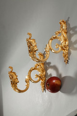 PAIR OF CURTAIN TIEBACKS IN THE LOUIS XV STYLE