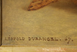 PAIRE DE TABLEAUX DE LÉOPOLD DURANGEL, SCÈNE DE CHASSE