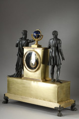 Detail of the mythological figures adorning the clock