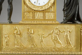 Empire clock with two mythological figures