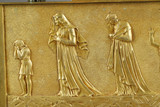 LARGE MANTEL CLOCK SOCRATES DRINKING HENWOOD