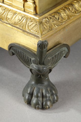 LARGE MANTEL CLOCK SOCRATES DRINKING HENWOOD