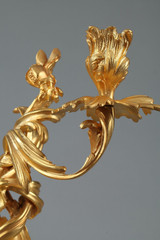 PAIR OF LOUIS XV STYLE CANDLESTICKS