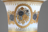Pair of medici vases in opaline a decor desvignes