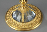 GILDED BRONZE AND CRYSTAL BOWL IN THE RENAISSANCE STYLE, 20TH CENTURY