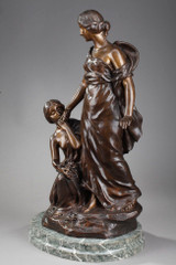 «Молодые женщины с цветами» Сильвен Кинсбургер (1855-1935)