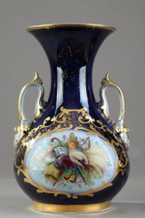 PAIR OF VASES IN PORCELAIN VALENTINE, 19TH CENTURY