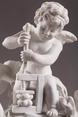 GROUPE EN BISCUIT "LES TRAVAUX DES AMOURS" GROUPE EN BISCUIT "LES TRAVAUX DES AMOURS"