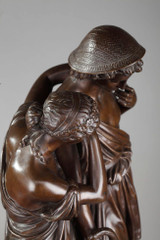 Markte rotes Marmorpendel