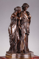 &quot;THE SHEPHERDS OF ARCADIA&quot; CLOCK BY AIZELIN AND BARBEDIENNE