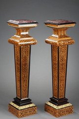 Boulle-style columns, 19th century