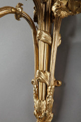 Gilded wall lamp, 19th century