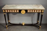 Miroir mural et console XIXe Miroir mural et console XIXe