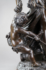 Statue en bronze d'après Clodion