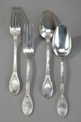 Antique flatware in silver