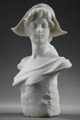 Large marble bust of Cosette