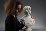 Sculpture en marbre Buste de fille