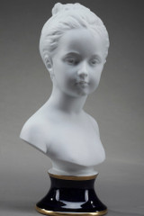Bust signé Tharaud Limoges 1930