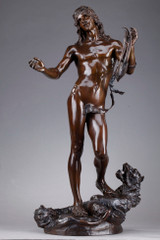 Statue en bronze "Orphée et Cerbère" Statue en bronze "Orphée et Cerbère"