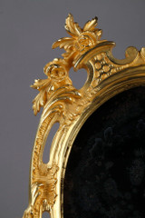 Miroir Rococo de table doré