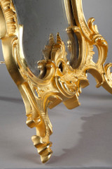 Miroir 19ème à décor chantourné Miroir 19ème à décor chantourné