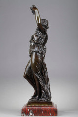 Sculpture de Bacchante en bronze