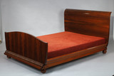 ART DECO BED IN MACASSAR EBONY VENEER. CIRCA 1925