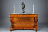 LARGE CONSOLE EN MERISIER, XIXÈME SIÈCLE