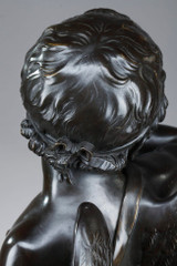 Bronze sculpture "Cupid" after Jean-Baptiste Pigalle