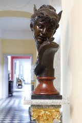 BUSTE DE "PSYCHÉ" EN BRONZE PATINÉ, DE BOYER ET ROLLAND