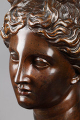 Buste sur piédouche en bronze