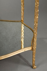Table d'appoint en bronze doré Table d'appoint en bronze doré
