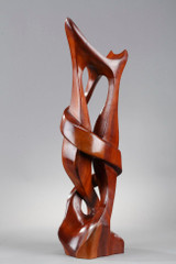 Sculpture made of exotic wood