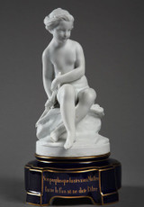 PORCELAIN BISQUE OF PSYCHE AFTER FALCONET FROM THE END OF THE 19TH CENTURY