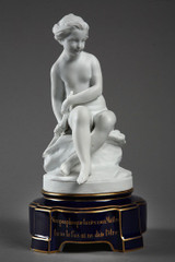 PORCELAIN BISQUE OF PSYCHE AFTER FALCONET FROM THE END OF THE 19TH CENTURY
