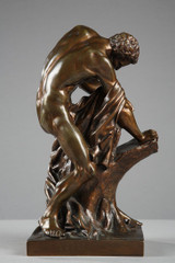 BRONZE SCULPTURE: MILO DE CROTONE