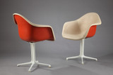 RARE PAIR OF LA FONDA ARMCHAIRS BY CHARLES AND RAY EAMES