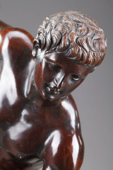 SCULPTURE EN BRONZE "LE DISCOBOLE", FIN DU XIXE SIECLE SCULPTURE EN BRONZE "LE DISCOBOLE", FIN DU XIXE SIECLE