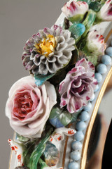 MIROIR ROCOCO EN PORCELAINE DANS LE GOUT DE MEISSEN MIROIR ROCOCO EN PORCELAINE DANS LE GOUT DE MEISSEN