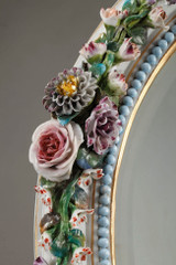MIROIR ROCOCO EN PORCELAINE DANS LE GOUT DE MEISSEN MIROIR ROCOCO EN PORCELAINE DANS LE GOUT DE MEISSEN