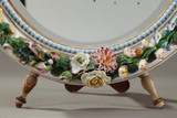 MIROIR ROCOCO EN PORCELAINE DANS LE GOUT DE MEISSEN MIROIR ROCOCO EN PORCELAINE DANS LE GOUT DE MEISSEN