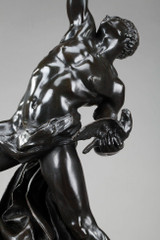 STATUE EN BRONZE "HOMME AUX FAUCONS" DE LOUIS BARALIS (1862-1940)