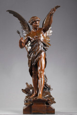 BRONZE ''LE GENIE DU TRAVAIL'' AFTER ÉMILE-LOUIS PICAULT