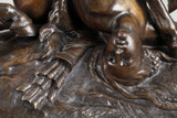 THEODORE GECHTER (1796-1844) : GROUPE EN BRONZE "AMAZONE BLESSEE" THEODORE GECHTER (1796-1844) : GROUPE EN BRONZE "AMAZONE BLESSEE"