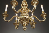 LUSTRE STYLE LOUIS XIV EN BRONZE A 6 LUMIERES LUSTRE STYLE LOUIS XIV EN BRONZE A 6 LUMIERES