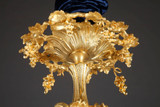 Lustre doré en bronze, époque 19ème