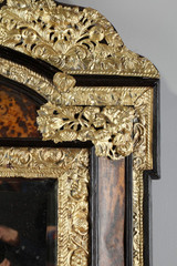 Ancien miroir huguenot en écaille Ancien miroir huguenot en écaille