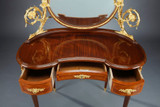 LOUIS XVI-STYLE DRESSING TABLE IN VENEER AND GILDED BRONZE