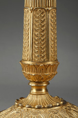Charles X period gilded torches